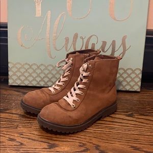 Brown High-Top Boots